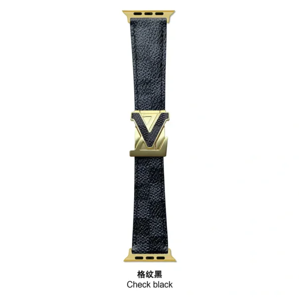 V-Clasp Leather Band-001