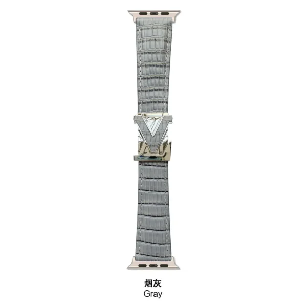 V-Clasp Leather Band-001