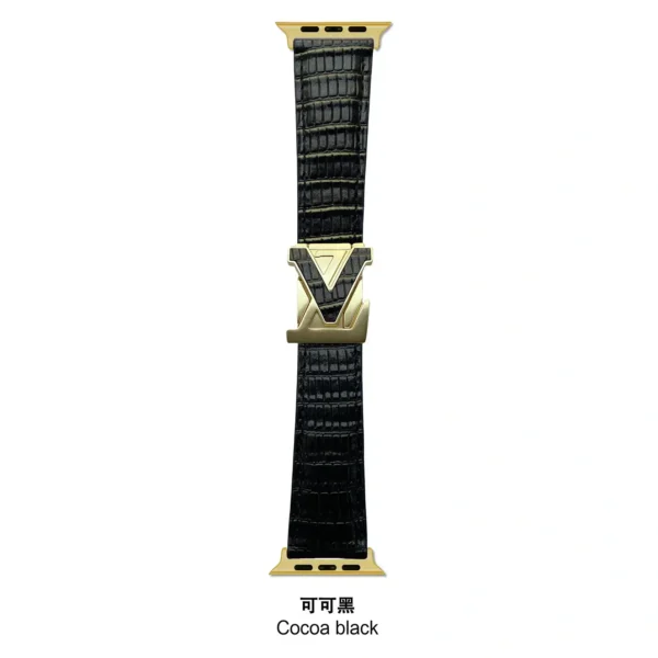 V-Clasp Leather Band-001