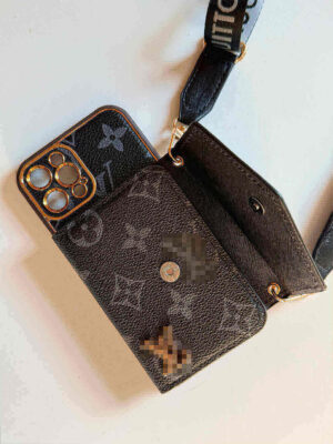 Black iPhone Case 2001 | Accordion card holder (subject to the video)