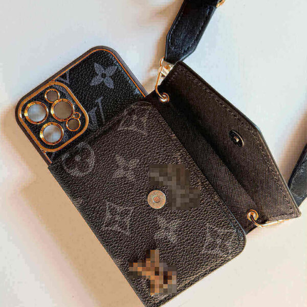 Black iPhone Case 2001 | Accordion card holder (subject to the video)