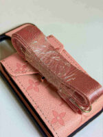 Pink iPhone case 2006 | Accordion card holder (subject to the video)