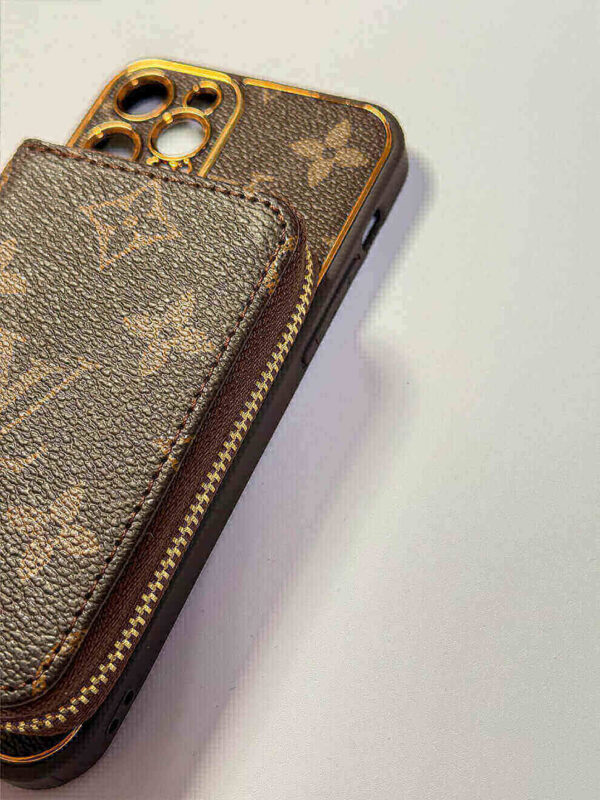 Brown iPhone case 2004 | Accordion card holder (subject to the video)