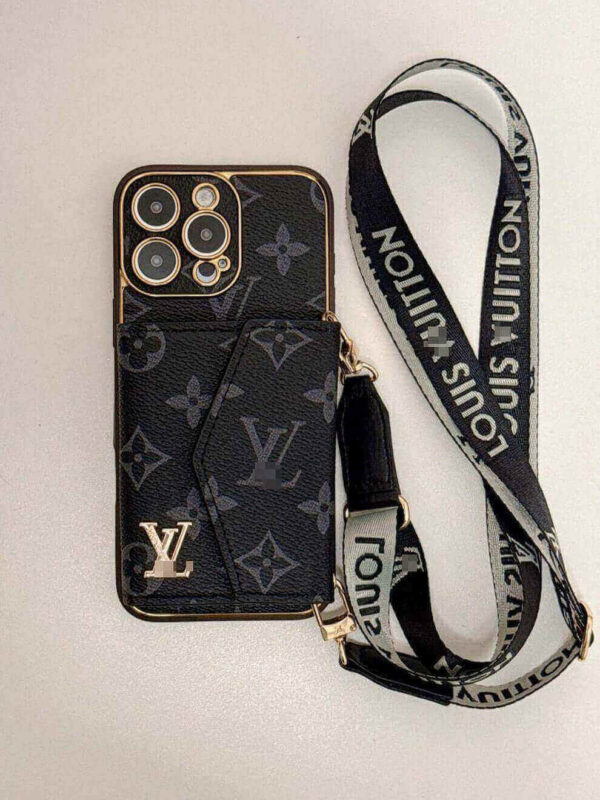 Black iPhone Case 2001 | Accordion card holder (subject to the video)