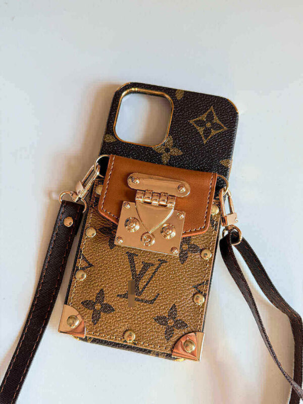 Brown iPhone case 2003| Accordion card holder (subject to the video)