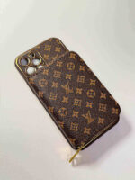 Brown iPhone case 2004 small | Accordion card holder (subject to the video)