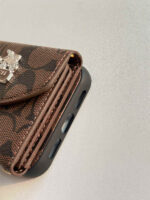 C series Phone case 1004 Brown | Accordion card holder (subject to the video)