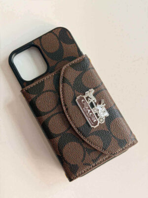 C series Phone case 1004 Brown | Accordion card holder (subject to the video)
