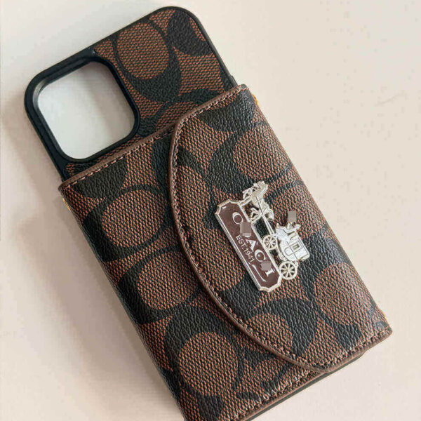 C series Phone case 1004 Brown | Accordion card holder (subject to the video)